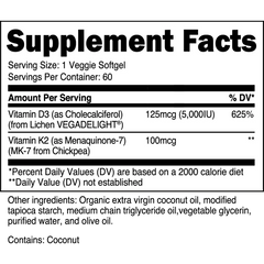 Vitamin D3 and K2
