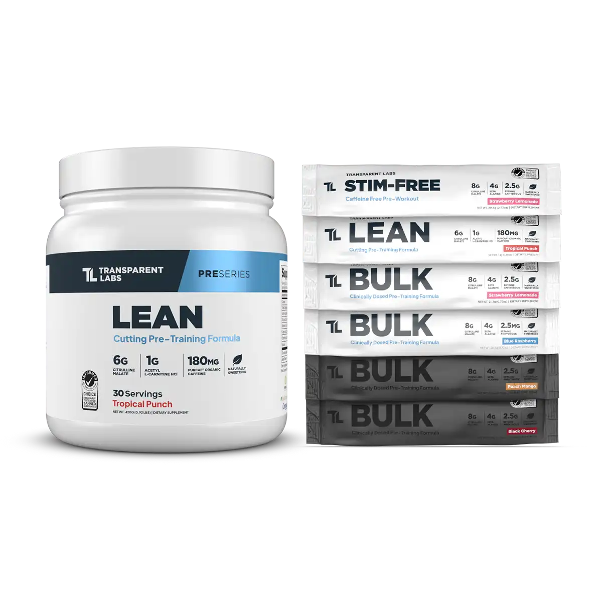 Lean Pre-Workout + Free Variety Pack
