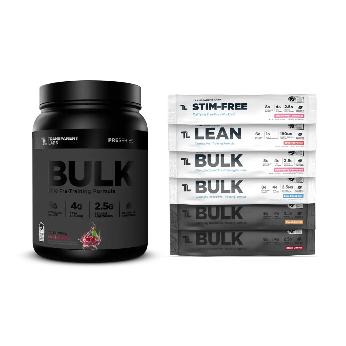 Bulk Black Pre-Workout + Free Variety Pack